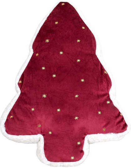 Fylliana Decorative Christmas Tree Pillow Fylliana Fl314 Purple-White-Gold 31x45x6cm
