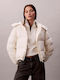 Kurz Damen Puffer Jacke Wasserdicht und Winddicht für Winter Weiß