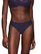 Body Make-up Women's Slip with Lace Dark Blue/Purple