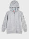 Kinderstrickjacke Gestrickt mit Kapuze Melange