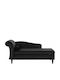 Berwyn 737 Velvet Recliner Black L160xW70xH77cm