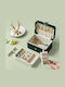 Songmics Green Travel Jewellery Box 16x11.6x7.5cm