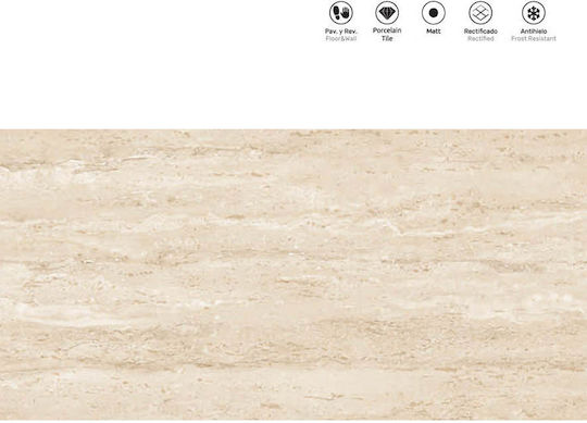LV Granito Fliese Boden / Wand Innenbereich 120x60cm Beige
