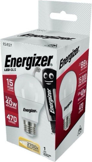 Energizer LED Bulb 5.6W for Socket E27 Warm White 470lm