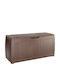 Keter Outdoor Storage Box Hollywood 270lt Brown L118xW45xH57cm