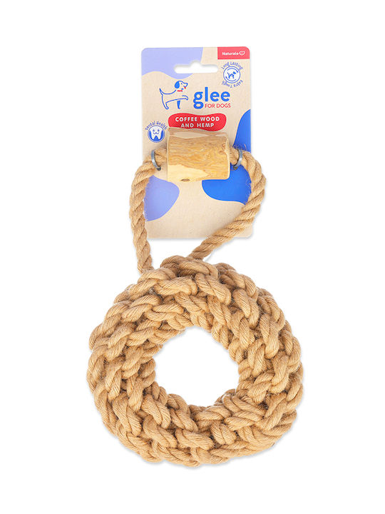 Glee Παιχνίδι Σκύλου Braided Hemp Tyre Coffee Wood Chew Small 15cm