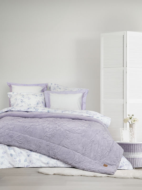 Nima Duvet Cover Single 160x220cm Elara Lila 720 GSMGsm