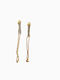 Women's Silver Gold Plated Zircon Pendants Earrings