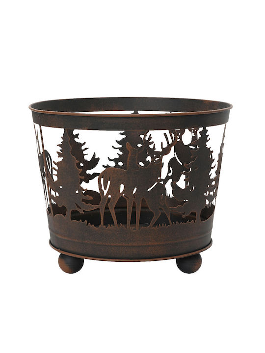 Beauty Home Weihnachtlich Brotkorb Metallisch L39xB39xD32cm.