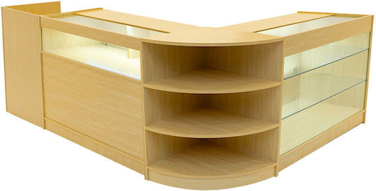 Hyperion Led Shop Counter Set K1200 B1200 Tb60 & Lm60 Maple