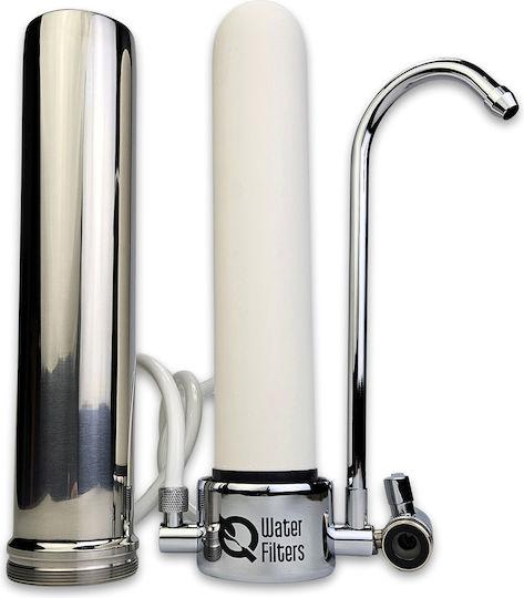 QWaterFilters QD-10F Συσκευή Φίλτρου Νερού Άνω Πάγκου με Βρυσάκι ET.0006