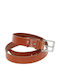 Men's Belt Leather Tabac Brown