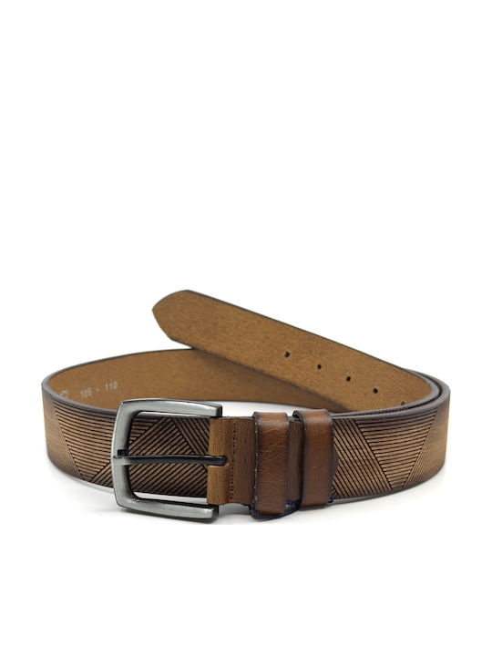 Legend Accessories Wide Men's Belt Leather Brown