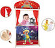 Holzpuppentheater 4 Figuren 57x20x104cm
