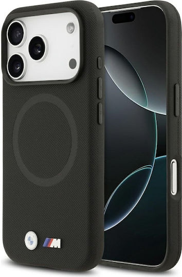 BMW Umschlag Rückseite Kunststoff / Silikon Schwarz (iPhone 17 Pro)