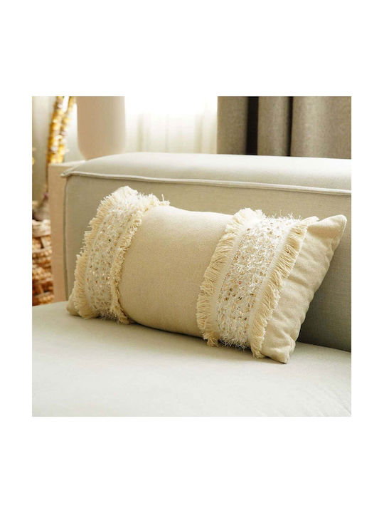 Aberto Design Decorative Pillow Case Aberto from 100% Cotton Beige 30x50cm.