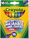 Crayola Washable Wax Crayons 16 Colors