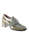 Leder Pumps Grün