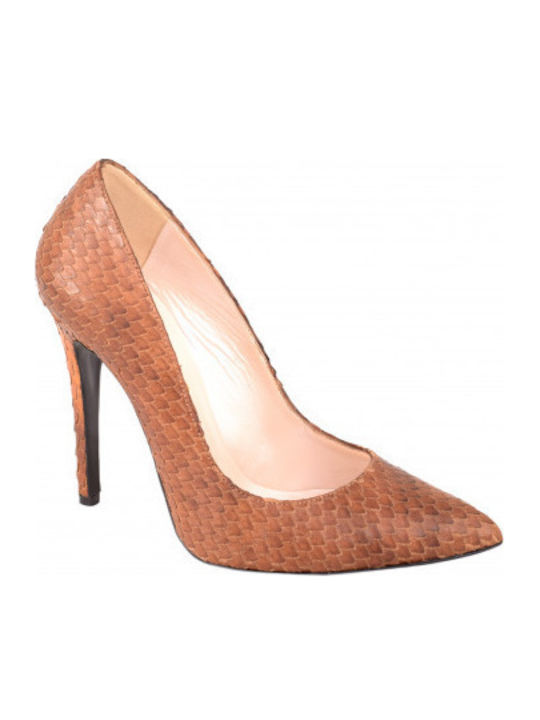 Trace Leder Pumps mit hohem Absatz Animal Print