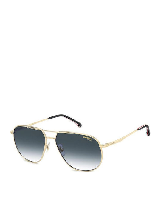 Carrera Men's Sunglasses with Gold Metallic Frame and Grey Gradient Lens 363/S OIT/08