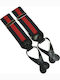 Τιράντες Δέρμα Black Red