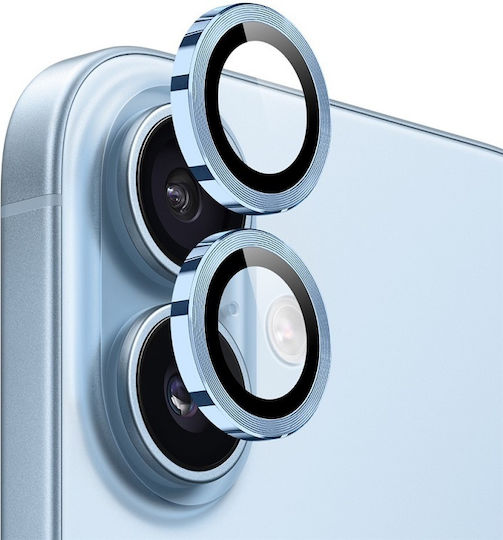 Защита Протектор за камера Закалено стъкло Light Blue за iPhone 17