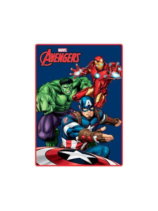 Marvel Κουβέρτα Fleece Πολύχρωμη 100x140εκ.