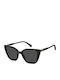 Polaroid Damentragen Sonnenbrille mit Schwarzem Horn umrandetem Rahmen und Grauen Gläser PLD4189/S 807/M9