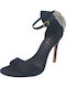Stoff Sandalen Anatomisch Schwarz