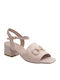 Leder Sandalen Beige