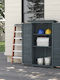 Doppelflügeliger Hölzener Außenschrank 87x46,5x160cm
