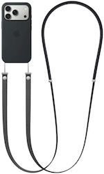 Apple Crossbody Strap Curea pentru gât pentru telefoane mobile Black