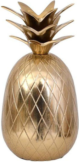 Metallic Decorative Fylliana Pineapple Gold Color 9x9x17cm