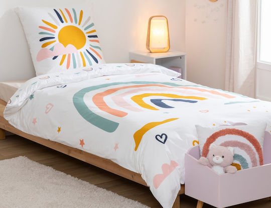 Atmosphera Kinderbettbezüge Set Mehrfarbig Rainbow
