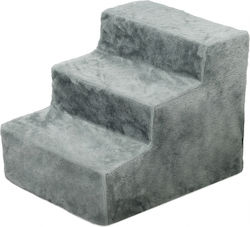 Pawhut Folding Pet Staircase 3 Steps Washable C...