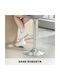 Bar Stool with Backrest and Adjustable Height Gray 42x38x82-104cm
