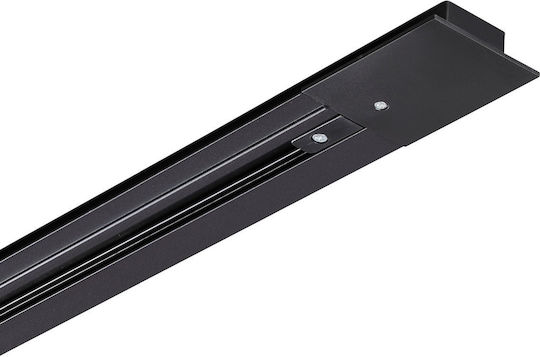 Ράγα Χωνευτή Μονοφασική Μαύρο 100cm Link Mono 342818 Ideal Lux 342818