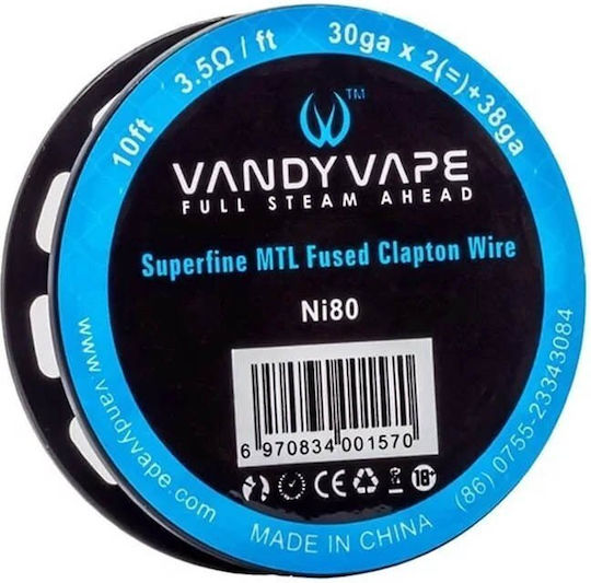 Vandy Vape Fir Superfin Fused Clapton Mtl 30*2+38ga