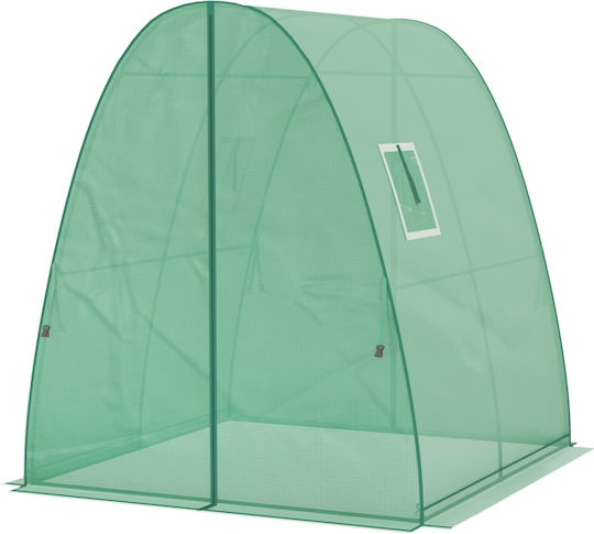 Outsunny 84H-247V01GN Θερμοκήπιο Τύπου Σπίτι 1.8x1.8x2m
