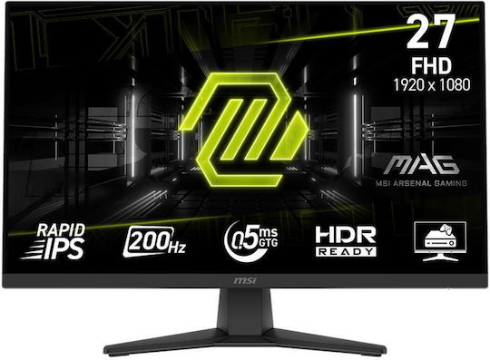 MSI MAG 272F IPS Gaming Монитор 27" FHD 1920x1080 200Hz с Време на Реакция 0.5ms GTG