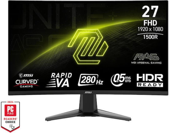 MSI MAG 276CXF VA Curved Gaming Monitor 27" FHD 1920x1080 280Hz with Response Time 0.5ms GTG