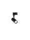 Ideal Lux Single LED Warm White Spot in Black Color