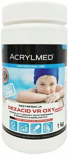 Acrylmed 1kg Dezacid Vr White Granular Oxygen-Based Pool Water Disinfectant