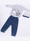 Kinder Sweatpants Set - Jogginganzug Grey-blue