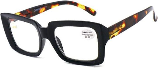 Sales Pharma Damen Lesebrille +1.00 in Schwarz Farbe