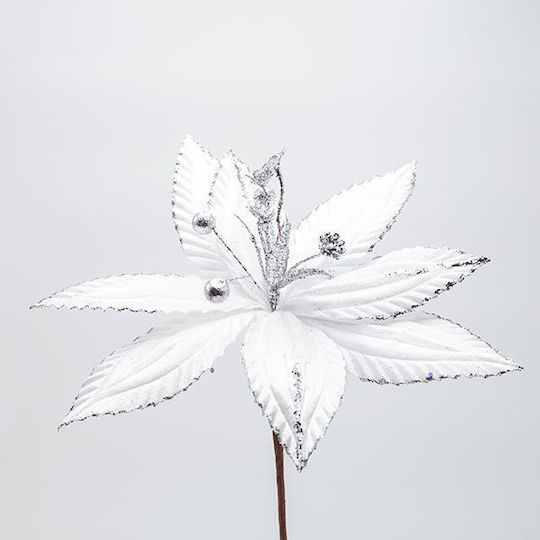 White Flower Subtle Glitter Line 30x20cm 600-47598