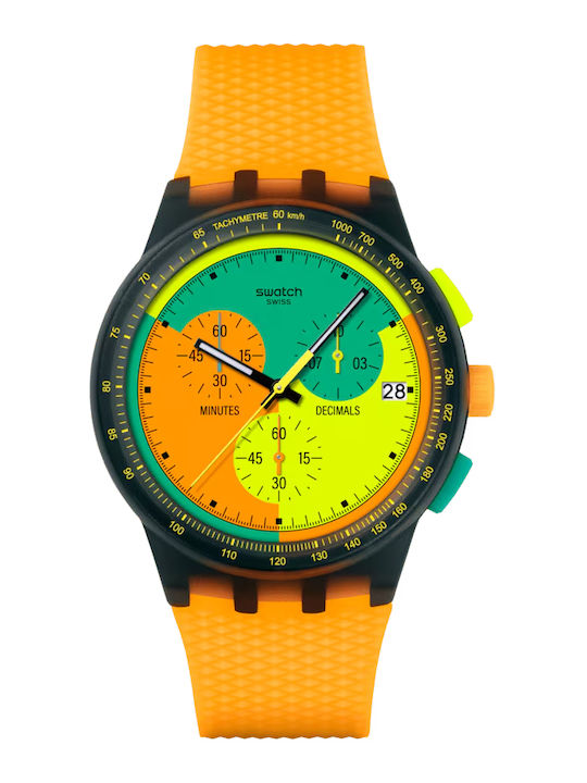 Swatch Unisex Ανδρικό Ρολόι Χρονογράφος Μπαταρί...