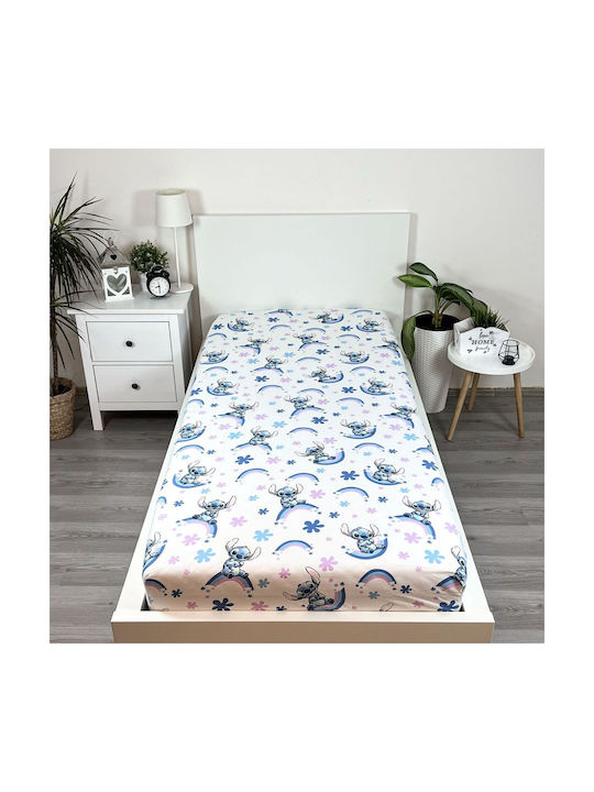Disney Sheet Single with Elastic Band Cotton Stitch 90x200cm