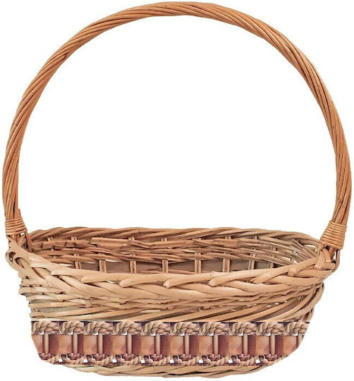 Dekorativer Korb Korbweide mit Griffen 24x35cm