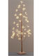 Weihnachtsbaum Star Twinkle mit Holzstamm 150cm mit LED-Beleuchtung